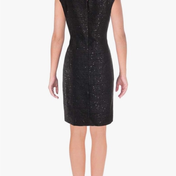 Anne Klein Women's Sequin Tweed Sheath. Sleeveless random sequins. NWT Sz16 - Picture 2 of 5
